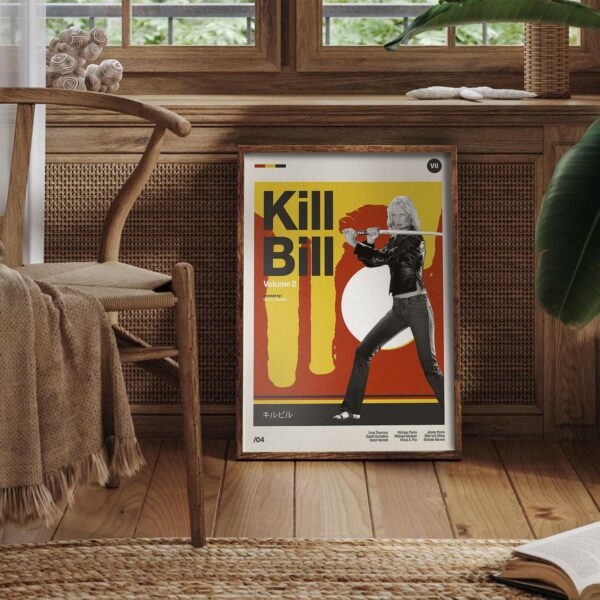 Kill Bill: Vol. 2 mid-century poster vintage print