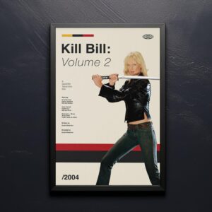 Kill Bill: Vol. 2 mid-century poster art print