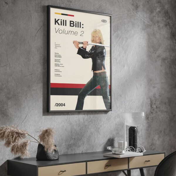 Kill Bill: Vol. 2 mid-century poster art print