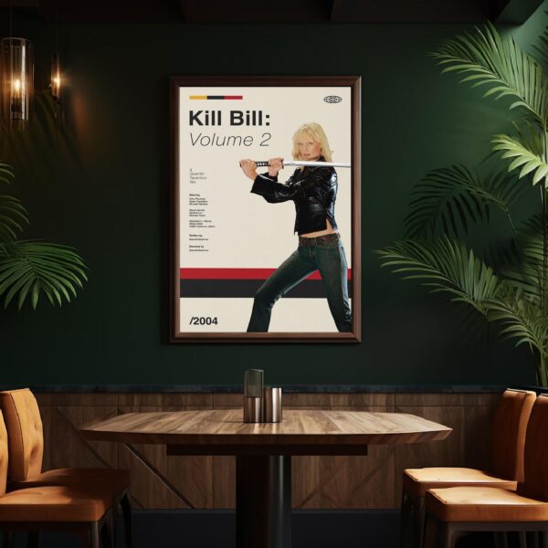 Kill Bill: Vol. 2 mid-century poster art print