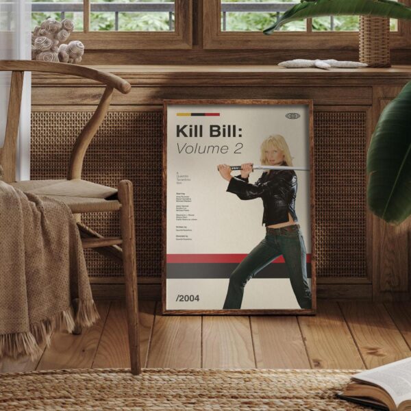Kill Bill: Vol. 2 mid-century poster art print