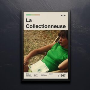 La Collectionneuse movie poster - mid-century retro artwork