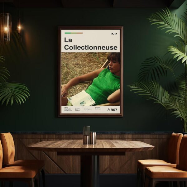 La Collectionneuse movie poster - mid-century retro artwork