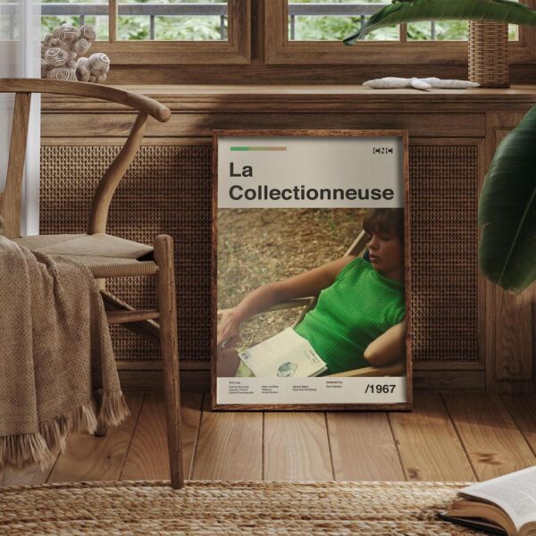 La Collectionneuse movie poster - mid-century retro artwork