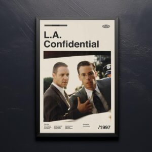 L.A. Confidential mid-century modern style movie poster art