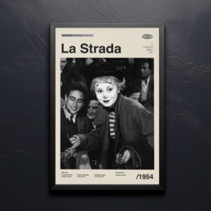 La Strada mid-century poster retro artwork