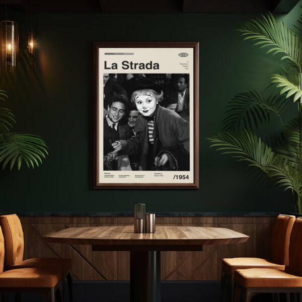 La Strada mid-century poster retro artwork