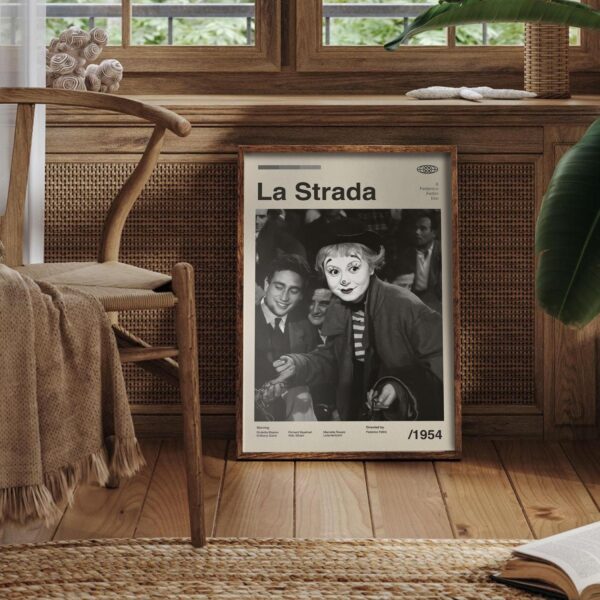 La Strada mid-century poster retro artwork