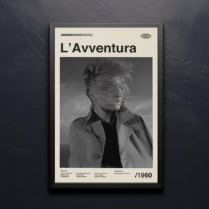 L'Avventura Movie Poster - mid-century poster design