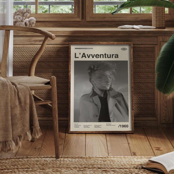 L'Avventura Movie Poster - mid-century poster design