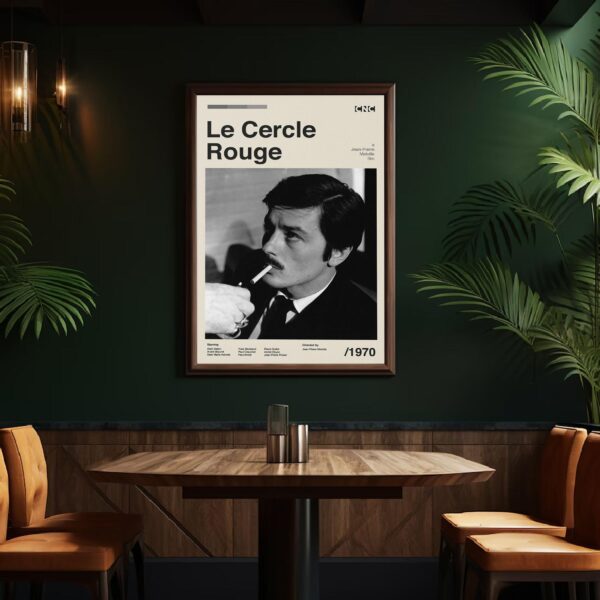 Le Cercle Rouge mid-century movie poster retro artwork