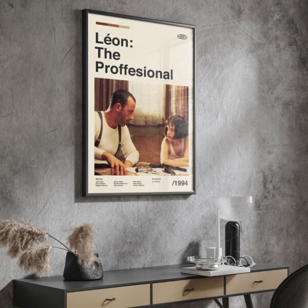 Mid-century modern limited edition Léon: The Professional movie poster