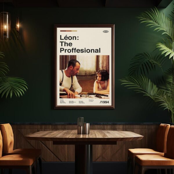 Mid-century modern limited edition Léon: The Professional movie poster
