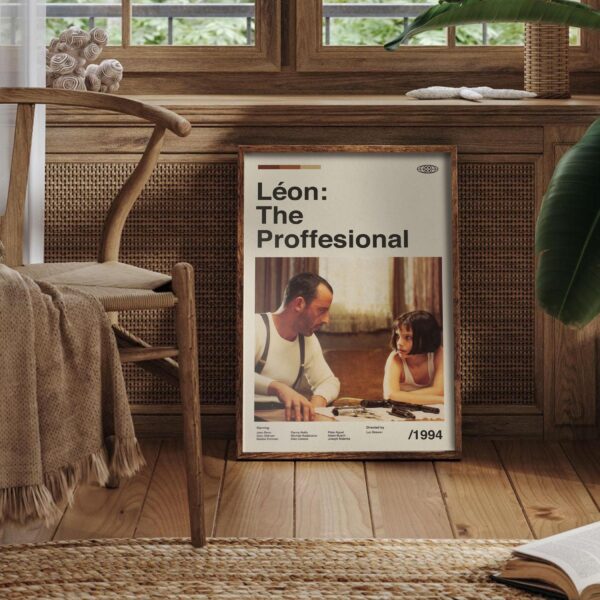 Mid-century modern limited edition Léon: The Professional movie poster