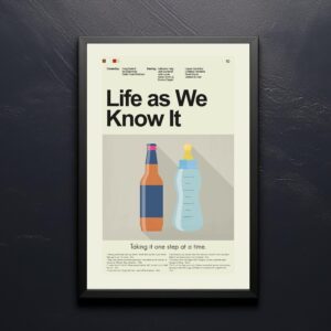 Mid-century modern style Life As We Know It movie poster