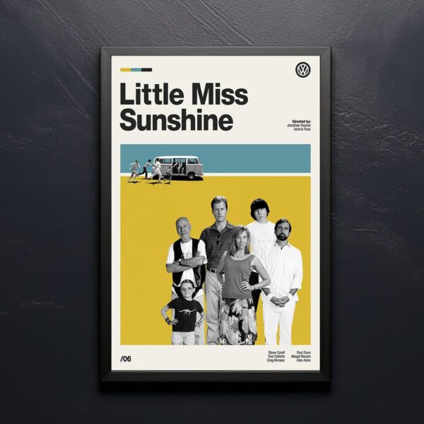Little Miss Sunshine movie poster - mid-century vintage print