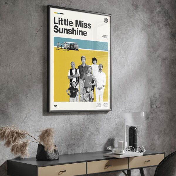 Little Miss Sunshine movie poster - mid-century vintage print