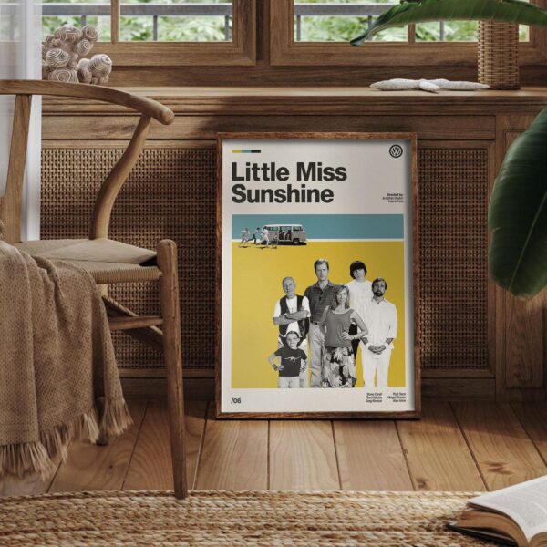 Little Miss Sunshine movie poster - mid-century vintage print