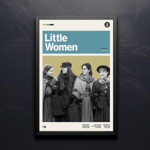 Little Women Movie Poster - mid-century inspired wall art