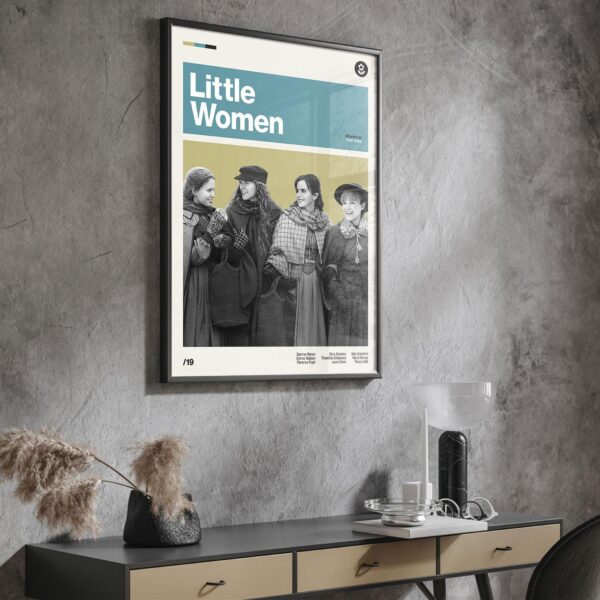 Little Women Movie Poster - mid-century inspired wall art