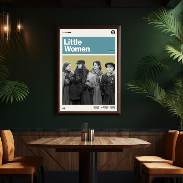 Little Women Movie Poster - mid-century inspired wall art