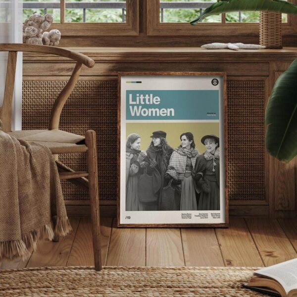 Little Women Movie Poster - mid-century inspired wall art
