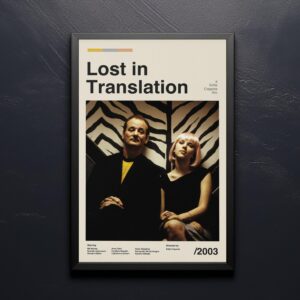 Lost in Translation mid-century poster retro artwork