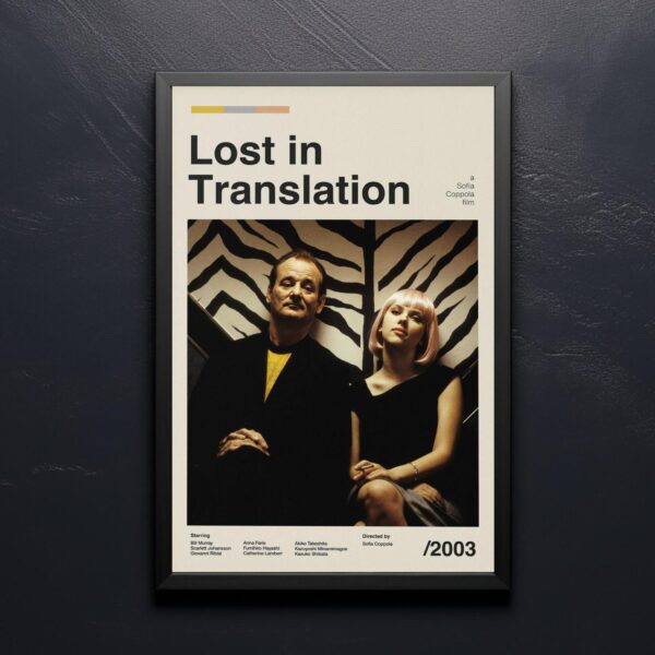 Lost in Translation mid-century poster retro artwork