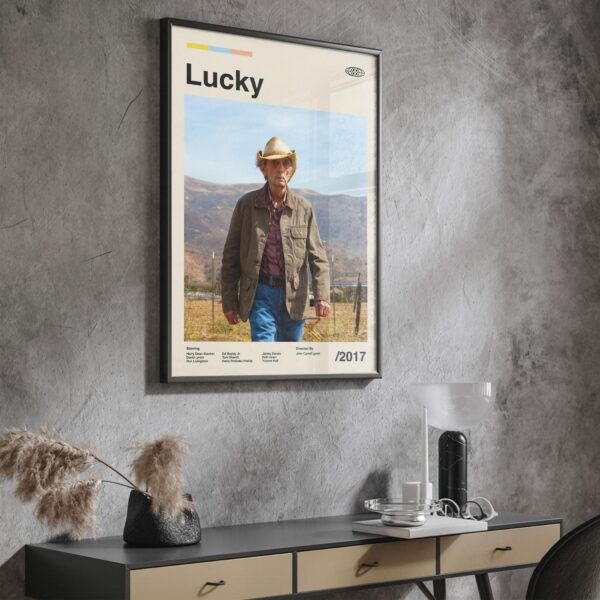 Lucky Movie Poster - Mid-Century Inspired Retro Artwork