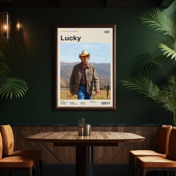 Lucky Movie Poster - Mid-Century Inspired Retro Artwork