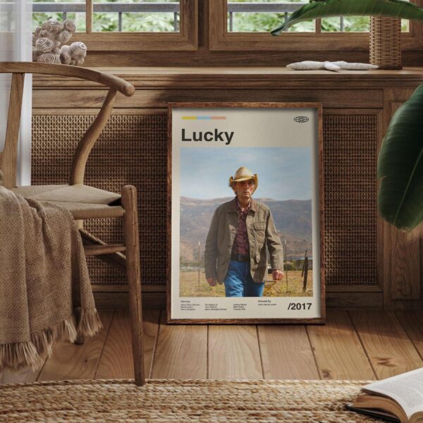 Lucky Movie Poster - Mid-Century Inspired Retro Artwork