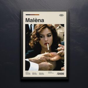 Malena Movie Poster - mid-century vintage print
