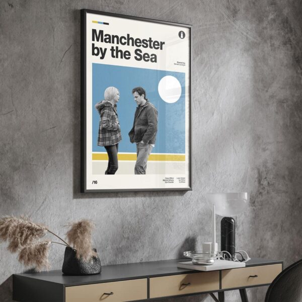 Manchester by the Sea movie poster - mid-century artwork