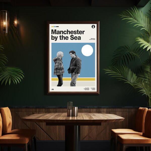 Manchester by the Sea movie poster - mid-century artwork