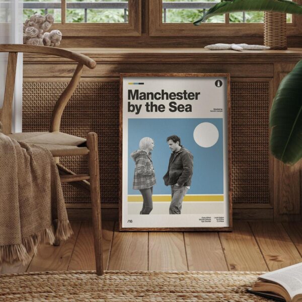 Manchester by the Sea movie poster - mid-century artwork