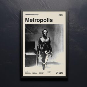 Metropolis movie poster - mid-century poster design