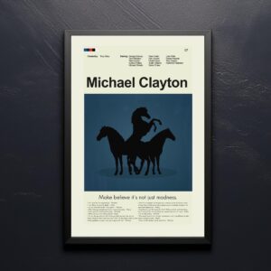 Mid-century modern styled Michael Clayton movie poster art print