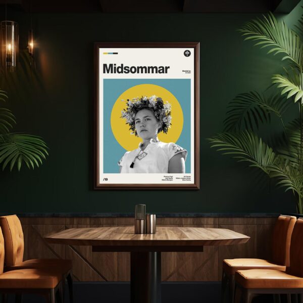 Midsommar Movie Poster - mid-century poster and retro artwork