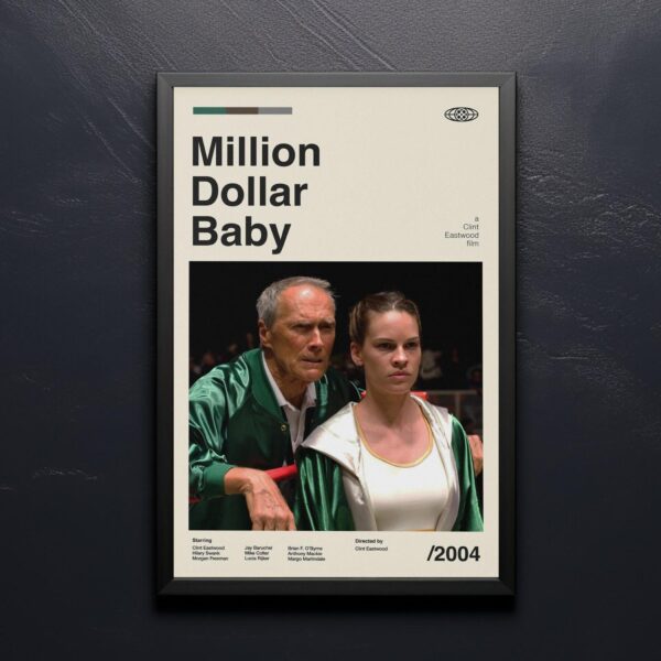 Million Dollar Baby mid-century poster retro artwork
