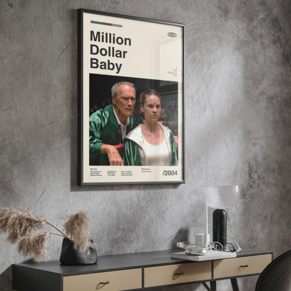 Million Dollar Baby mid-century poster retro artwork