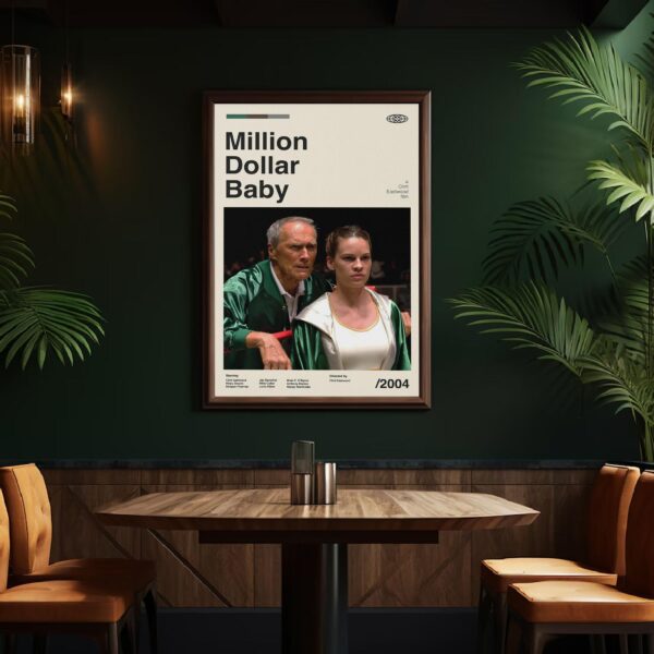 Million Dollar Baby mid-century poster retro artwork