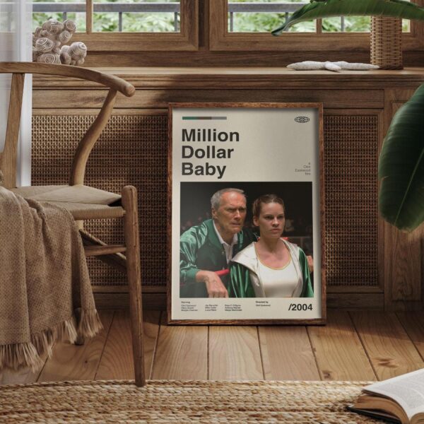 Million Dollar Baby mid-century poster retro artwork