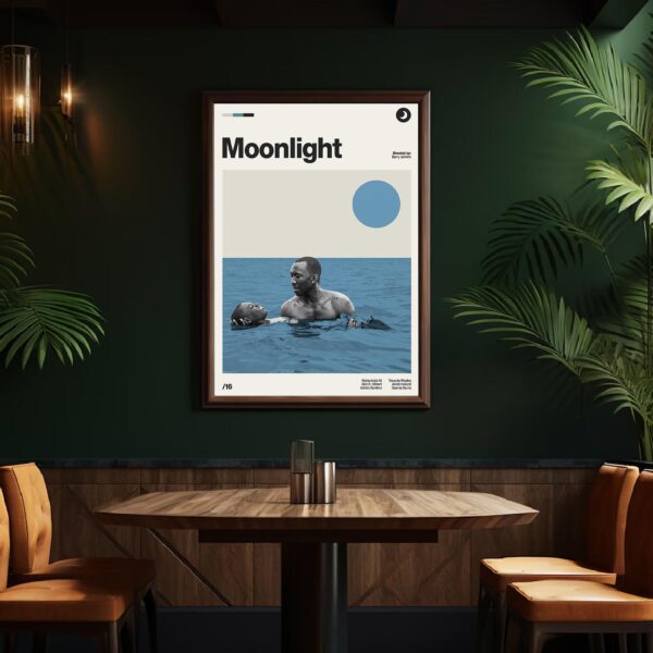 Moonlight Movie Poster - vintage mid-century poster