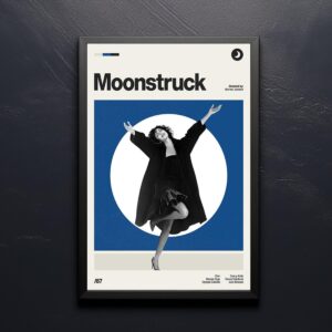 Moonstruck movie poster - mid-century inspired retro artwork