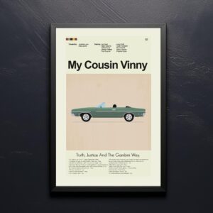 Large mid-century modern movie poster of My Cousin Vinny