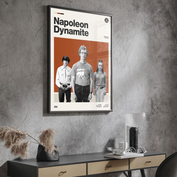 Napoleon Dynamite mid-century poster retro artwork