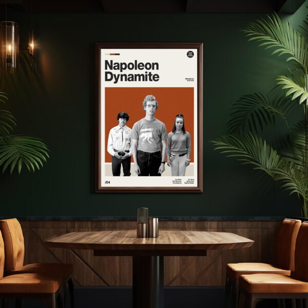 Napoleon Dynamite mid-century poster retro artwork