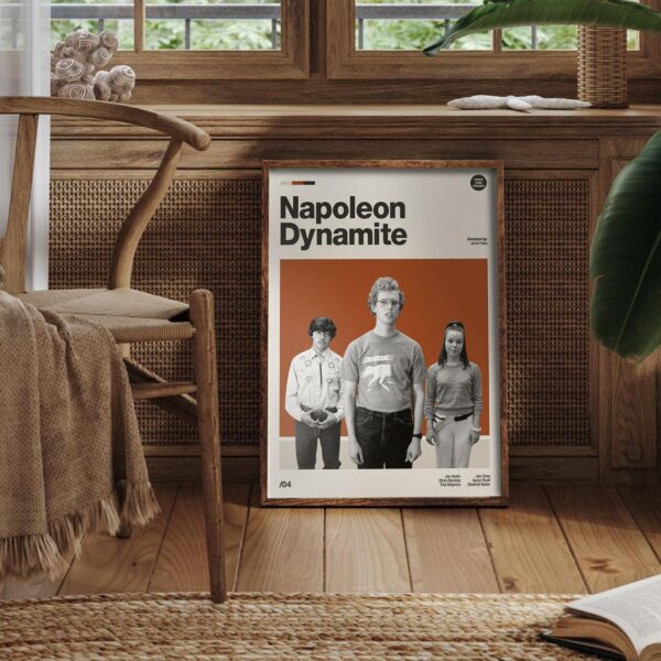 Napoleon Dynamite mid-century poster retro artwork