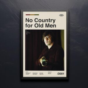 No Country for Old Men mid-century poster vintage print