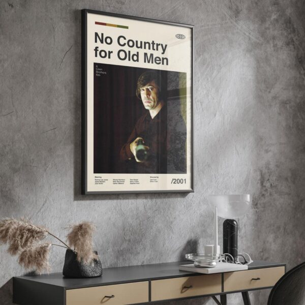 No Country for Old Men mid-century poster vintage print